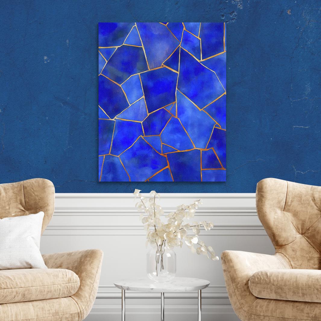 Sapphire Mosai - Luxury Wall Art
