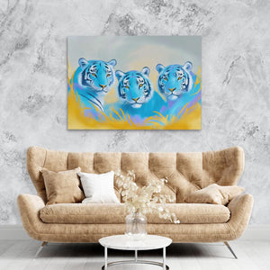 Sapphire Predators - Luxury Wall Art