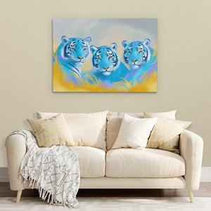 Sapphire Predators - Luxury Wall Art
