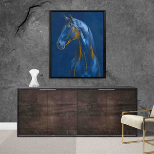 Sapphire Steed - Large Canvas Print