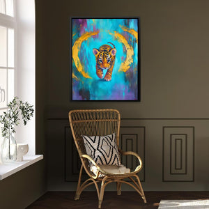 Sapphire Stripes - Luxury Wall Art