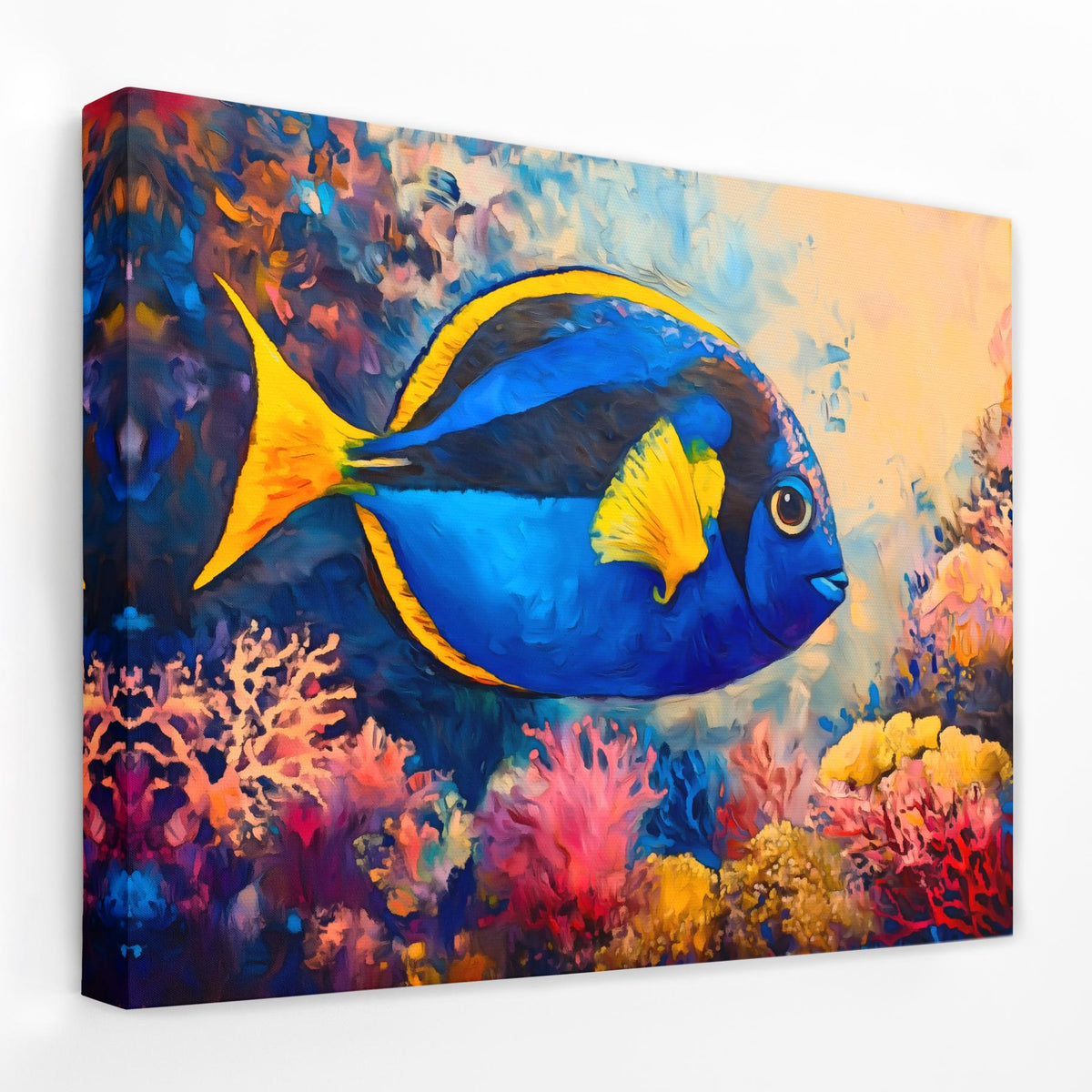 Sapphire Swimmer - Luxury Wall Art