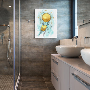 Scarab Golden Sun — scarab golden sun sq bathroom 1port flush print