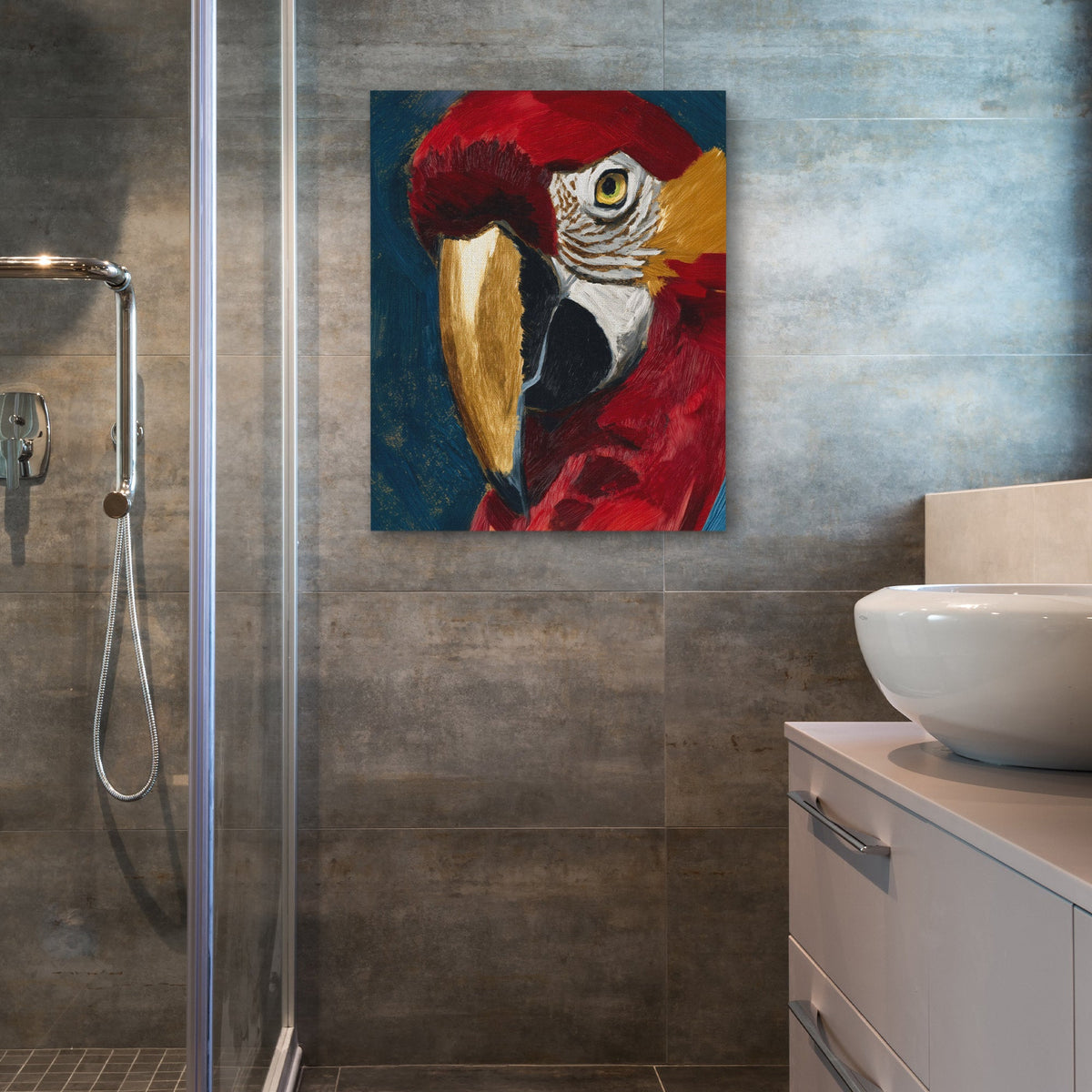 Scarlet Thunder Portrait - Luxury Wall Art