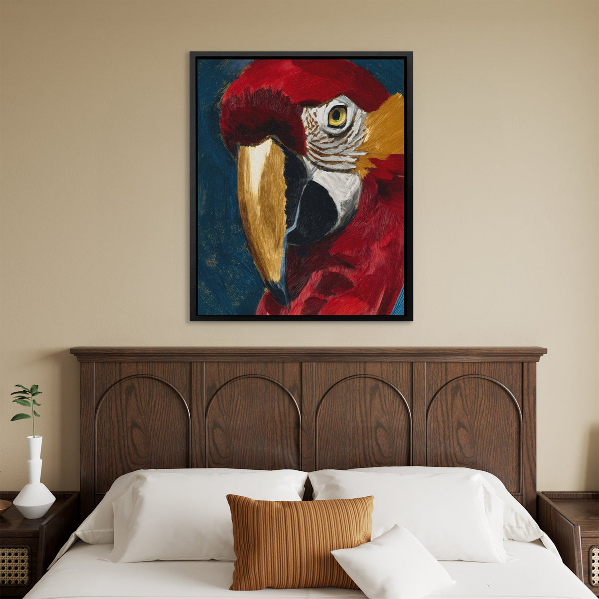 Scarlet Thunder Portrait - Luxury Wall Art