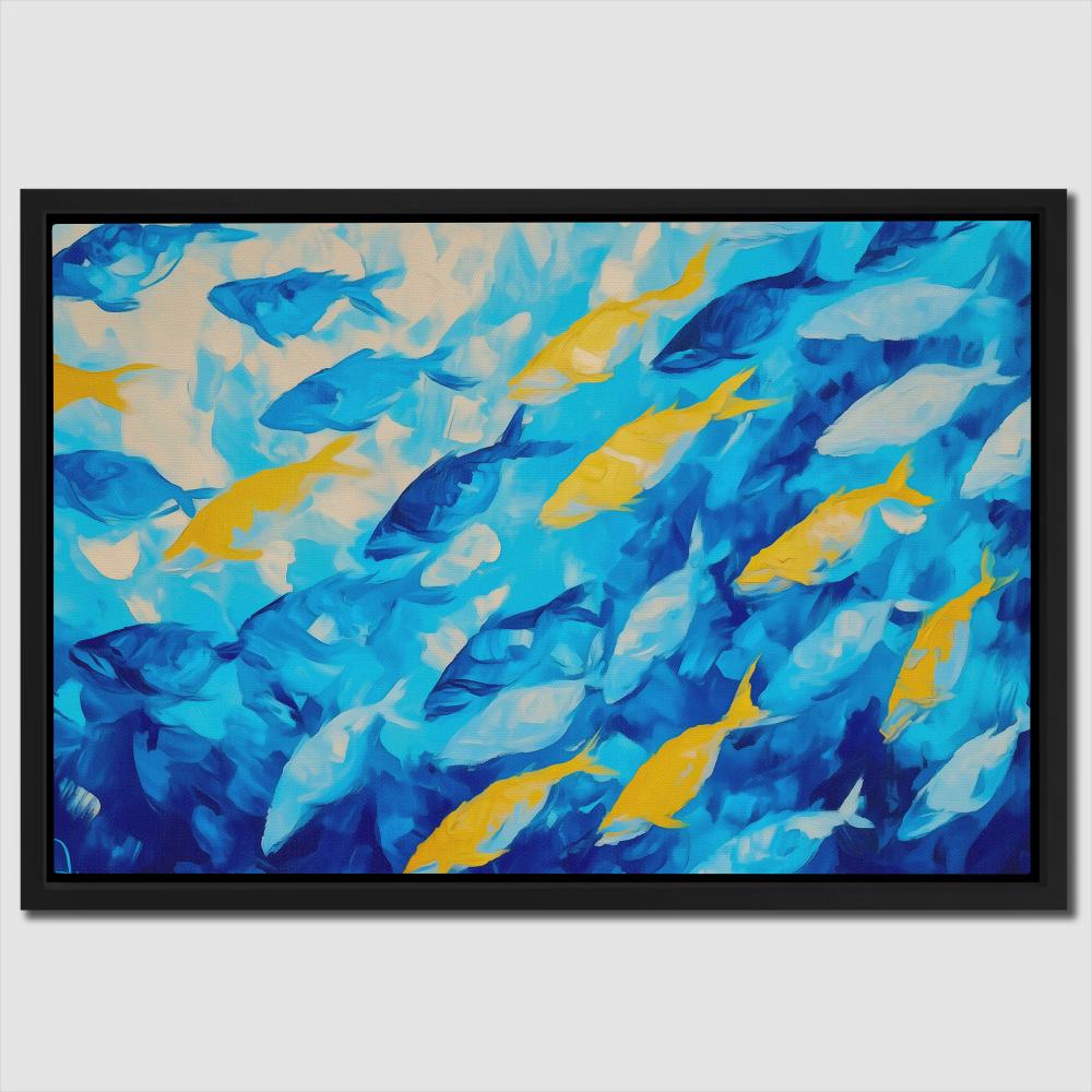 School of Blues - Luxury Wall Art