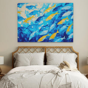 School of Blues - Luxury Wall Art