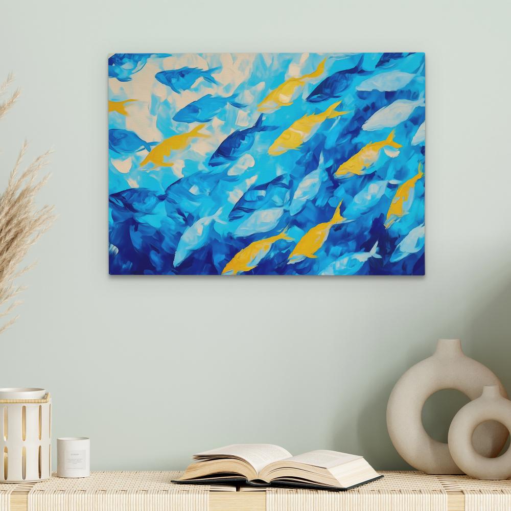 School of Blues - Luxury Wall Art