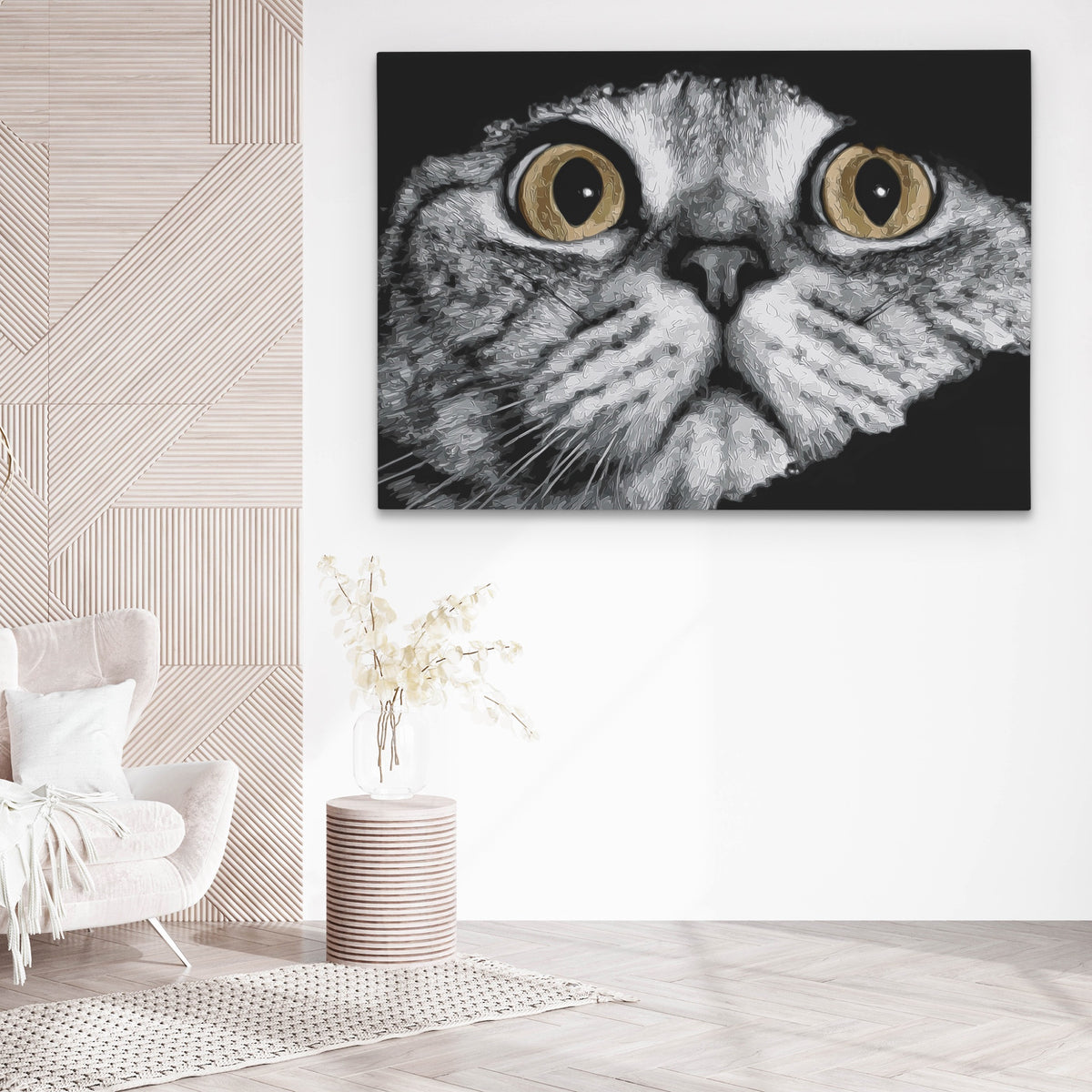 Scottish Fold Intense — Scottish Fold Intense white chair wall land 209