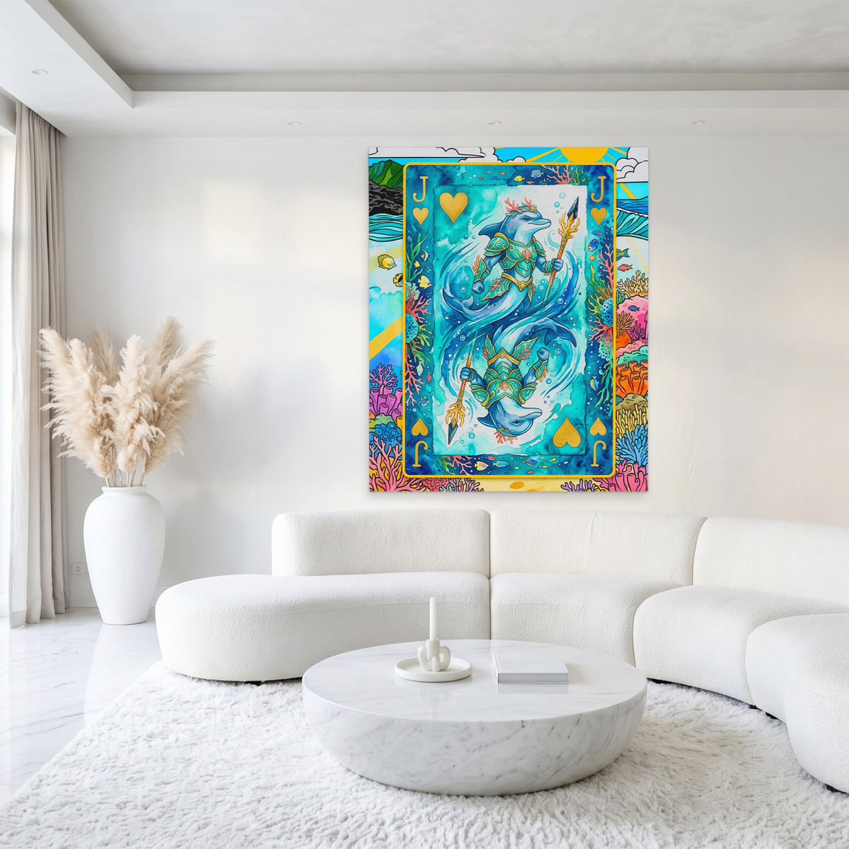 Sea Creature Jack of Hearts Card — Sea Creature Jack of Hearts Card White Luxury Port 217