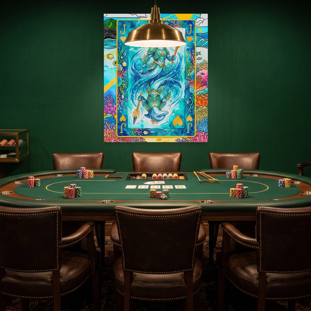Sea Creature Jack of Hearts Card — Sea Creature Jack of Hearts Card Poker Room Green Port 127