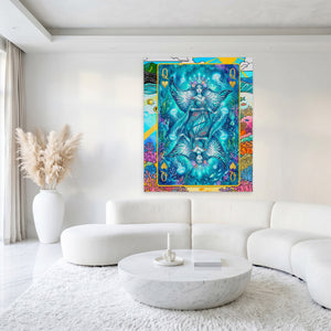 Sea Creature Queen of Hearts Card — Sea Creature Queen of Hearts Card White Luxury Port 219