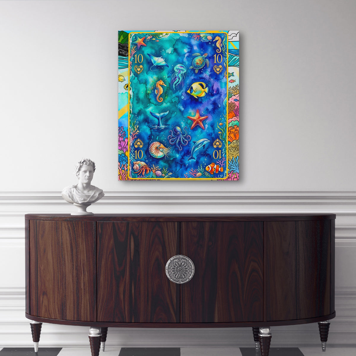 Sea Creature Ten of Hearts Card — Sea Creature Ten of Hearts Card Caesars Palace 25