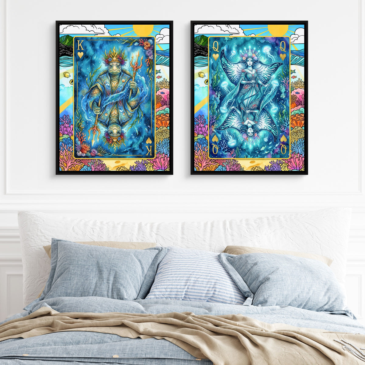 Sea Creature Hearts King & Queen