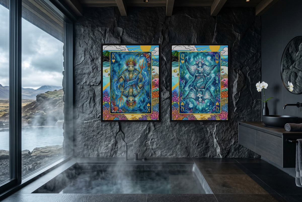 Sea Creature Hearts King & Queen