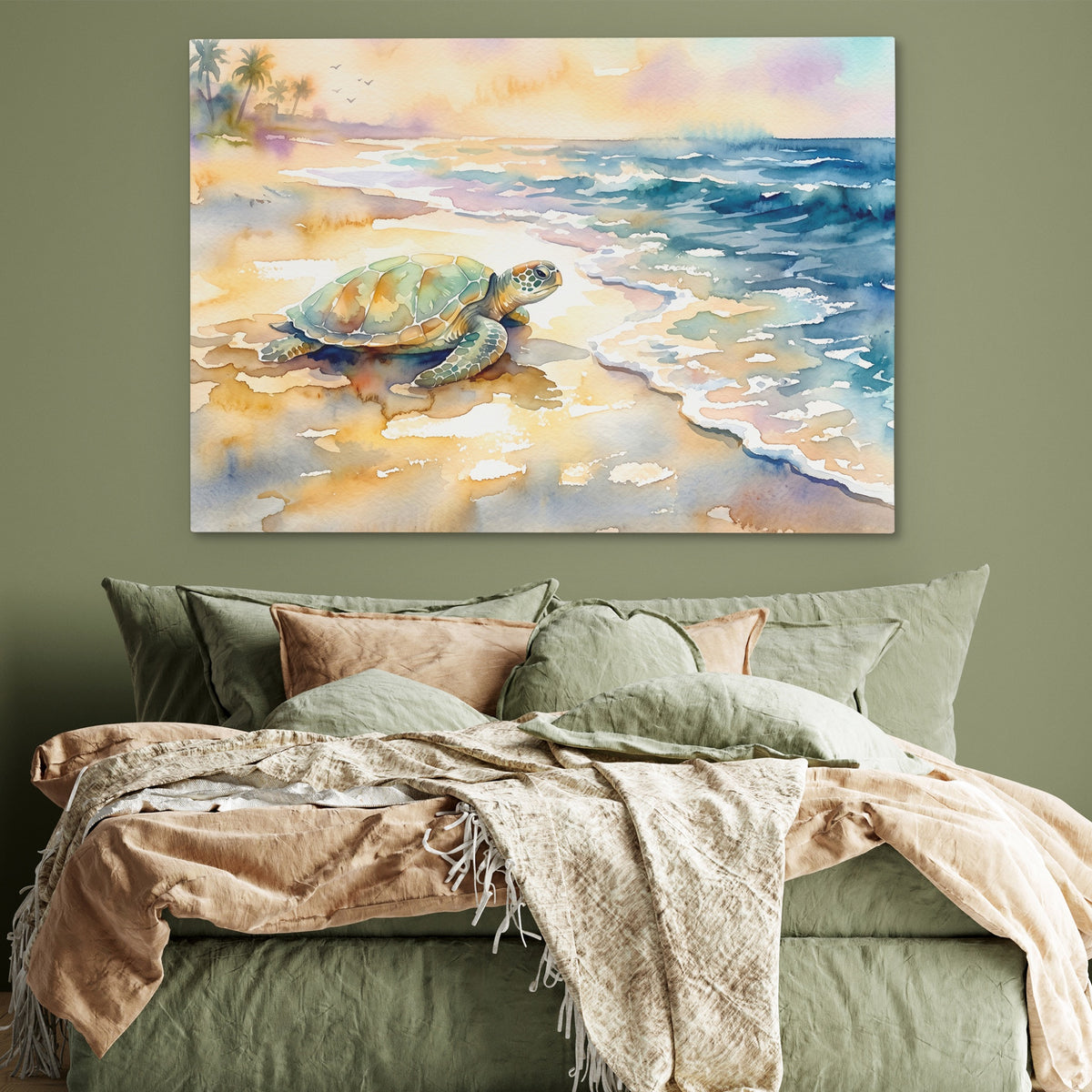 Sea Turtle Homecoming — Sea Turtle Homecoming Green Bedroom 55