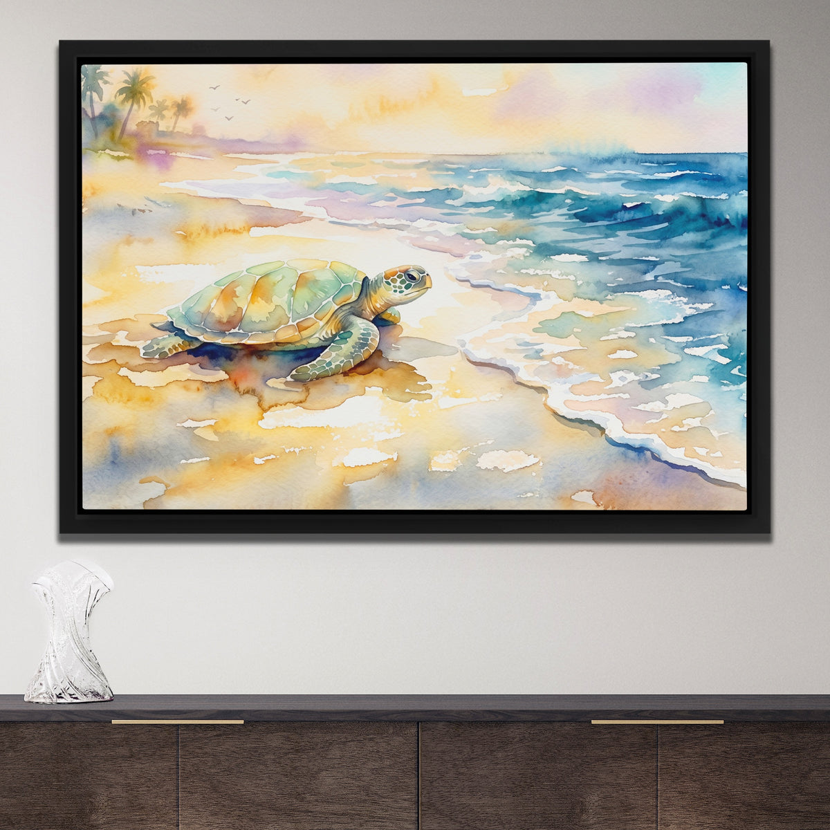 Sea Turtle Homecoming — Sea Turtle Homecoming Opulent Wall Closeup 132