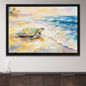 Sea Turtle Homecoming — Sea Turtle Homecoming Opulent Wall Closeup 132