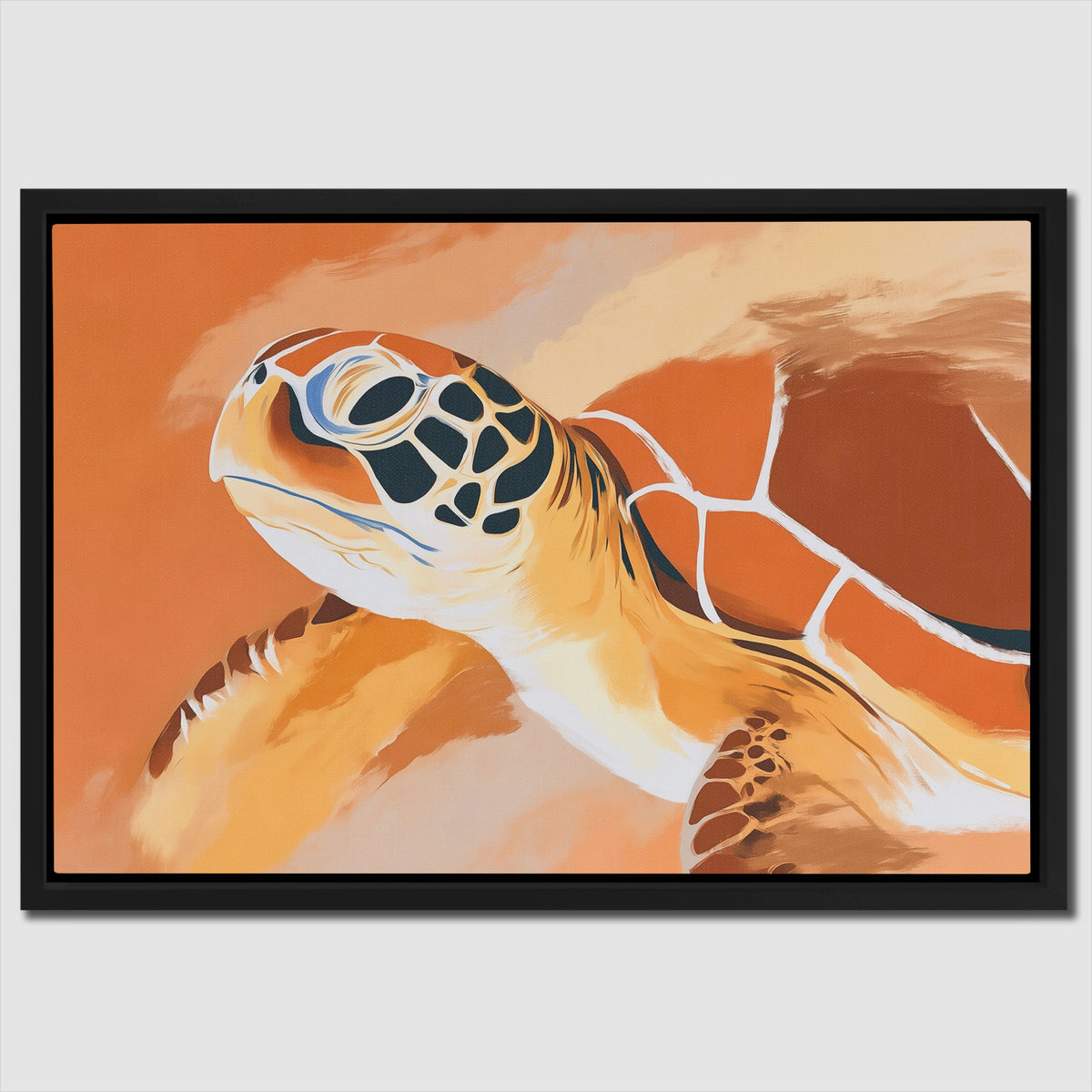 Sea Turtle Rising — Sea Turtle Rising Close Up Landscape 67