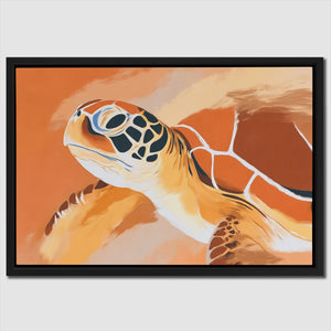 Sea Turtle Rising — Sea Turtle Rising Close Up Landscape 67