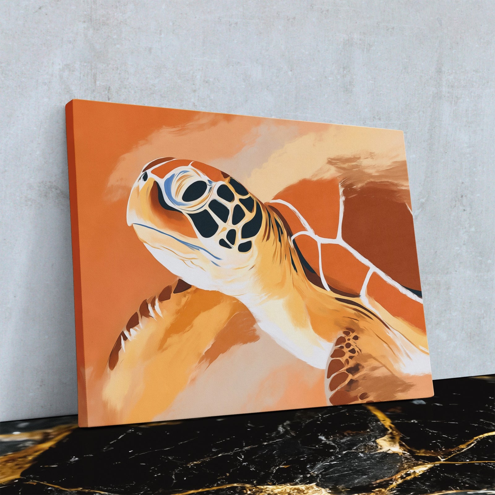 Sea Turtle Rising — Sea Turtle Rising Close Up Landscape 67