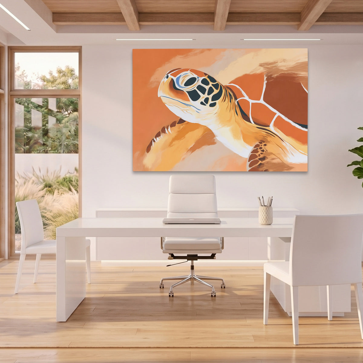 Sea Turtle Rising — Sea Turtle Rising Beach House Office Land 19