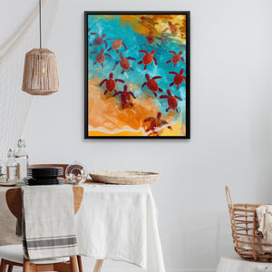 Sea Turtles Hatching — Sea Turtles Hatching Dining Room Table 39