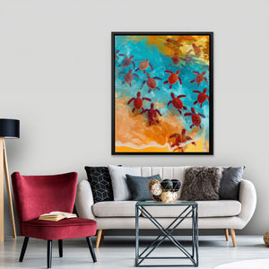 Sea Turtles Hatching — Sea Turtles Hatching New   Port Living Room Lux 102