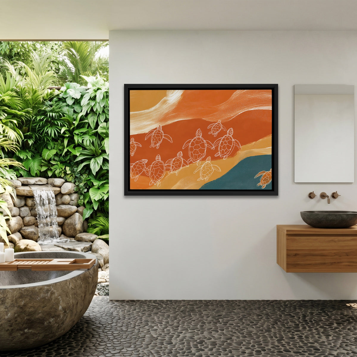 Sea Turtles Tide — Sea Turtles Tide Outdoor Bathroom Land 149