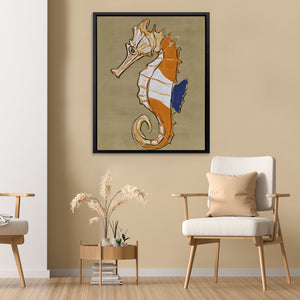 Seahorse Copper Dreams - Luxury Wall Art