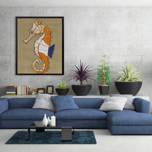 Seahorse Copper Dreams - Luxury Wall Art