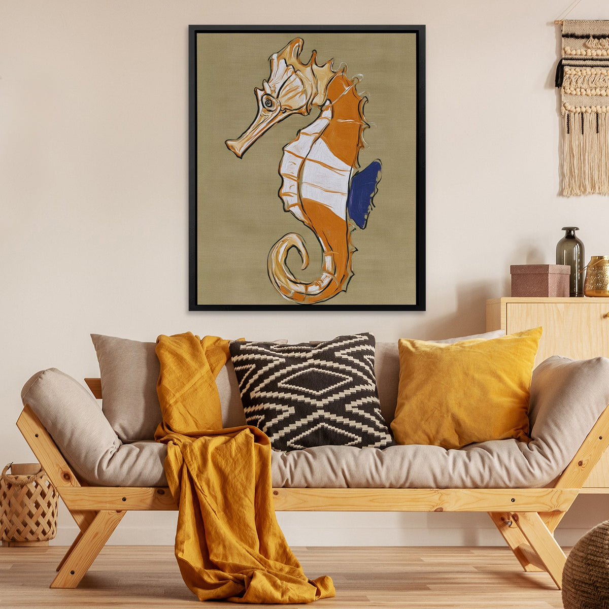 Seahorse Copper Dreams - Luxury Wall Art