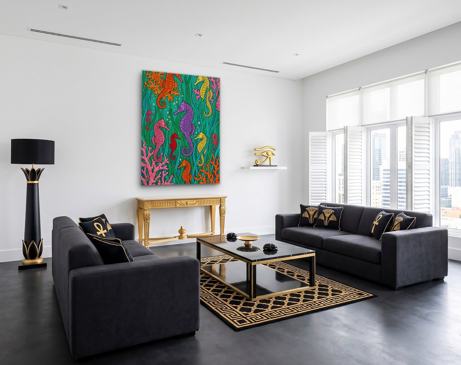 Seahorse Coral Celebration — Seahorse Coral Celebration Egypt Themed Room Port Angle 19