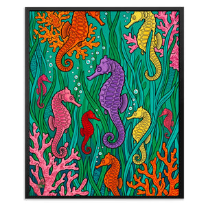 Seahorse Coral Celebration — Seahorse Coral Celebration Front Facing Portrait2 40