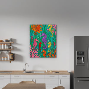 Seahorse Coral Celebration — Seahorse Coral Celebration New   Kitchen Wall Port 82