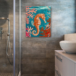 Seahorse Swimming - Luxury Wall Art