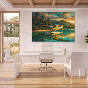 Seaplane Tropical Sunset — Seaplane Tropical Sunset Beach House Office Land 22