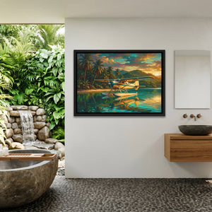 Seaplane Tropical Sunset — Seaplane Tropical Sunset Outdoor Bathroom Land 150