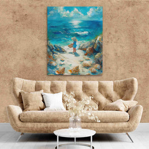 Seashell Hunting - Luxury Wall Art