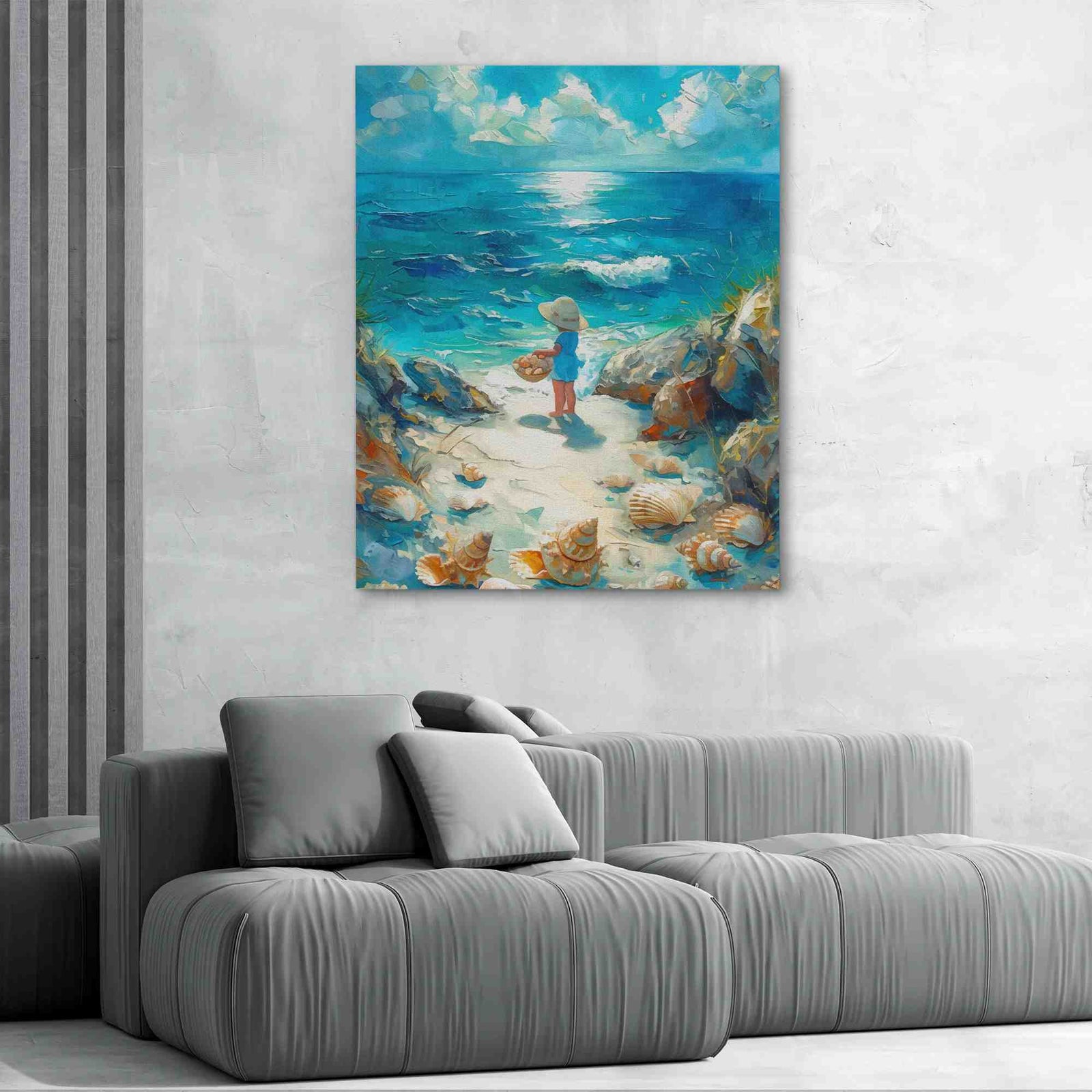 Seashell Hunting - Luxury Wall Art