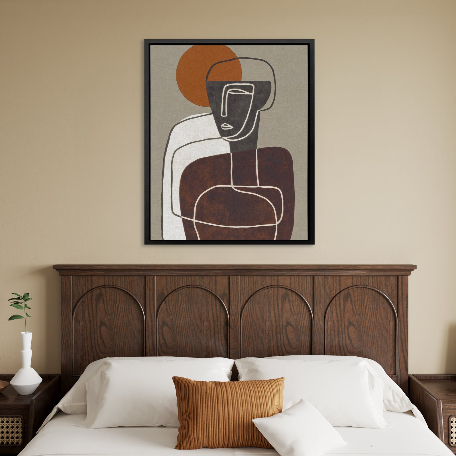 Seated Figure Contemplation - Luxury Wall Art