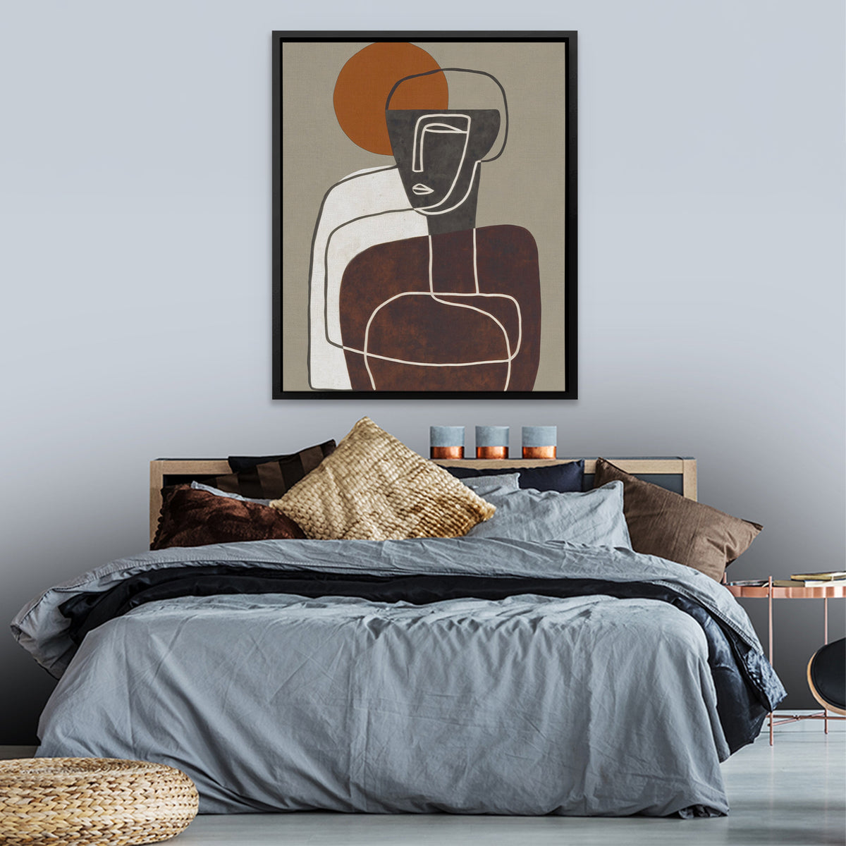 Seated Figure Contemplation - Luxury Wall Art