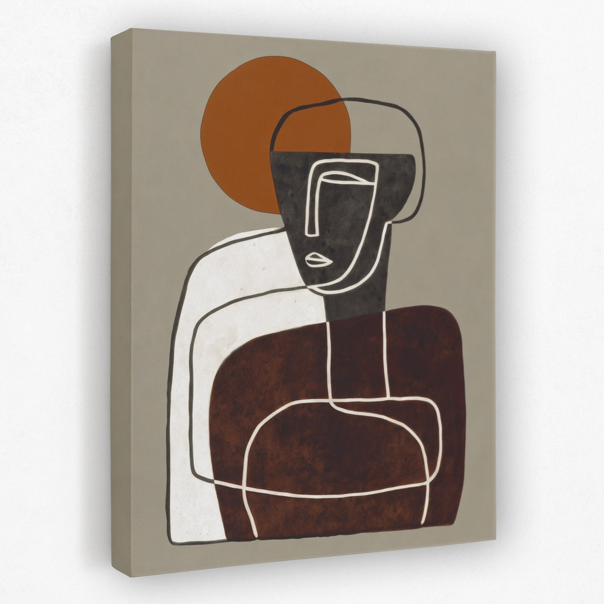 Seated Figure Contemplation - Luxury Wall Art