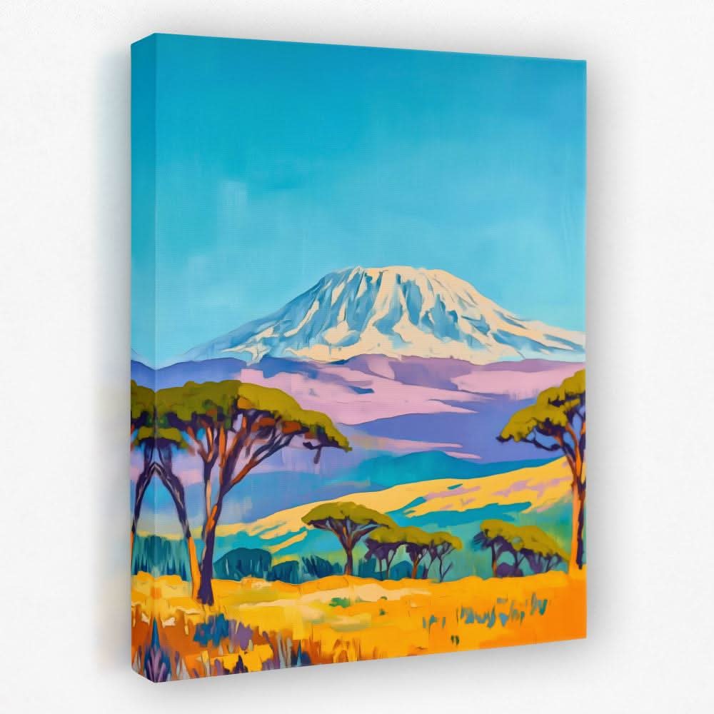 Serengeti and Kilimanjaro - Landscapes Canvas Wall Art