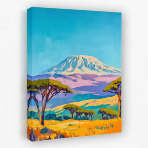 Serengeti and Kilimanjaro - Landscapes Canvas Wall Art