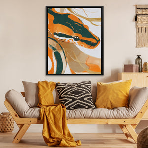 Serpent in Amber - Luxury Wall Art