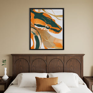 Serpent in Amber - Luxury Wall Art