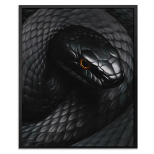 Serpent's Amber Eye - Animals Art