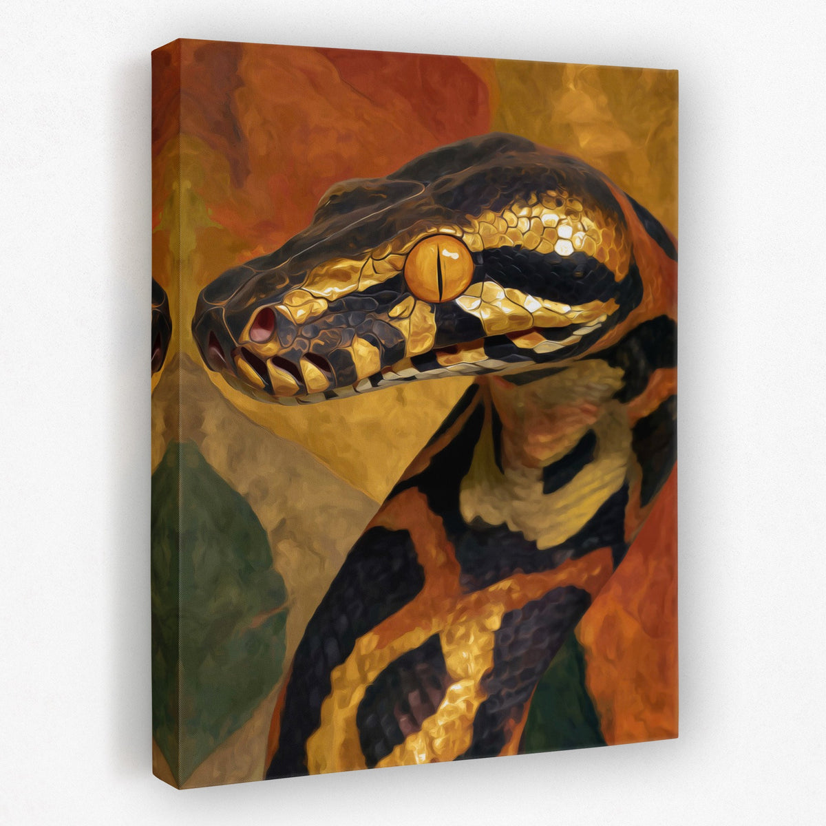 Serpents Amber Eye - Luxury Wall Art