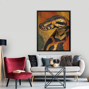 Serpents Amber Eye - Luxury Wall Art